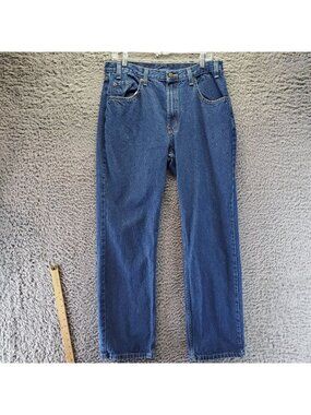 Rural King Jeans Mens 34x32 Blue Classic Fit Straight Cotton Denim *Read*